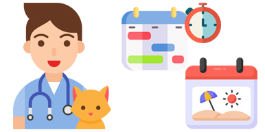 Planning por empleado para peluquería canina y adiestramiento con horarios y disponibilidad.