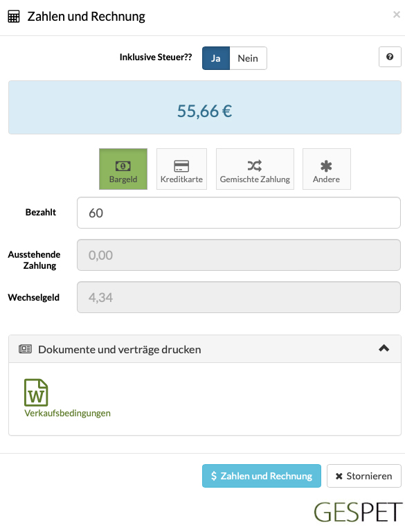 Hundepflege Tarife konfigurieren