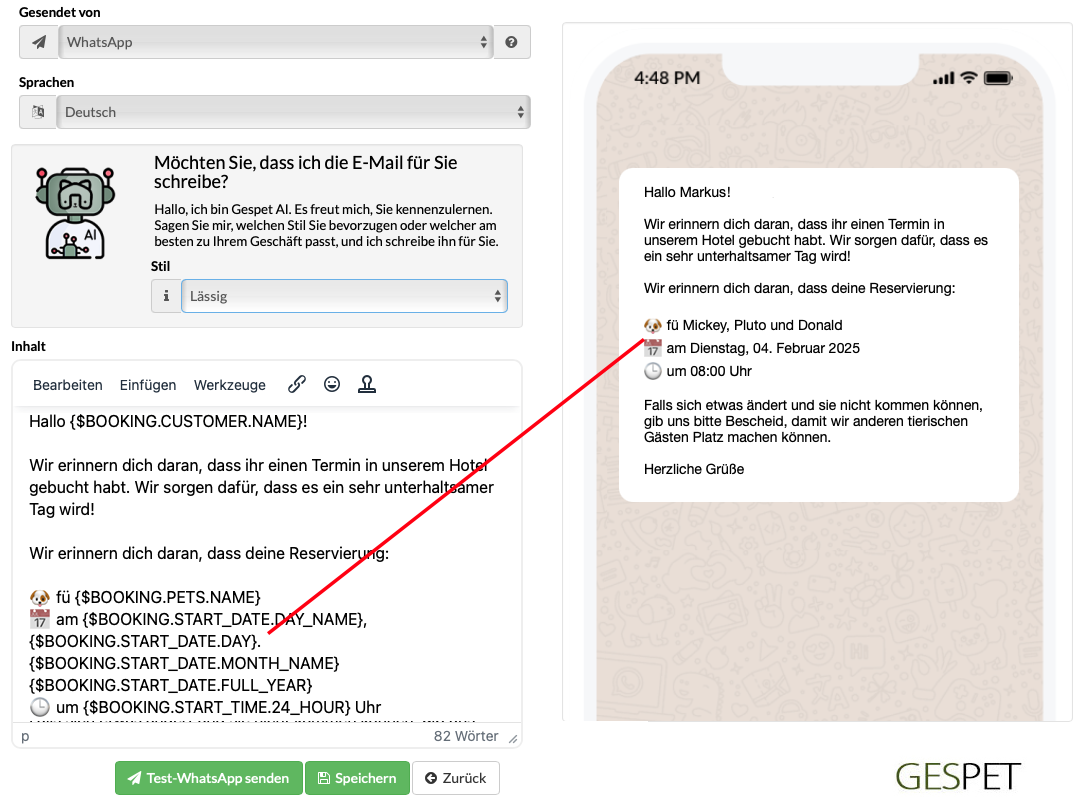 Marketing CRM Software für automatische Erinnerungsvorlagen in Tierbetrieben