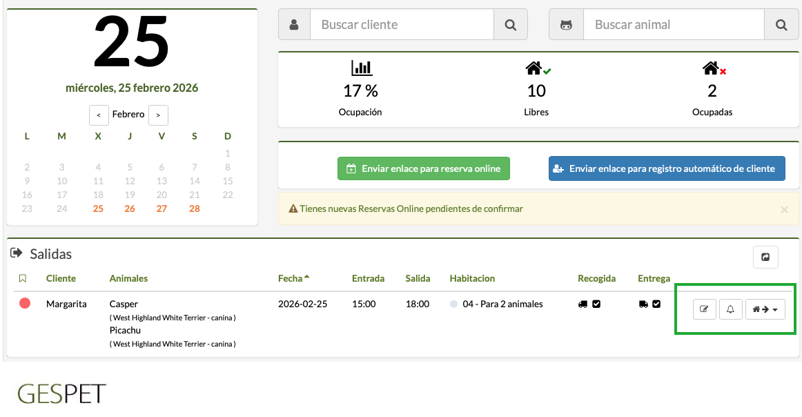 reservas guarderia de mascotas