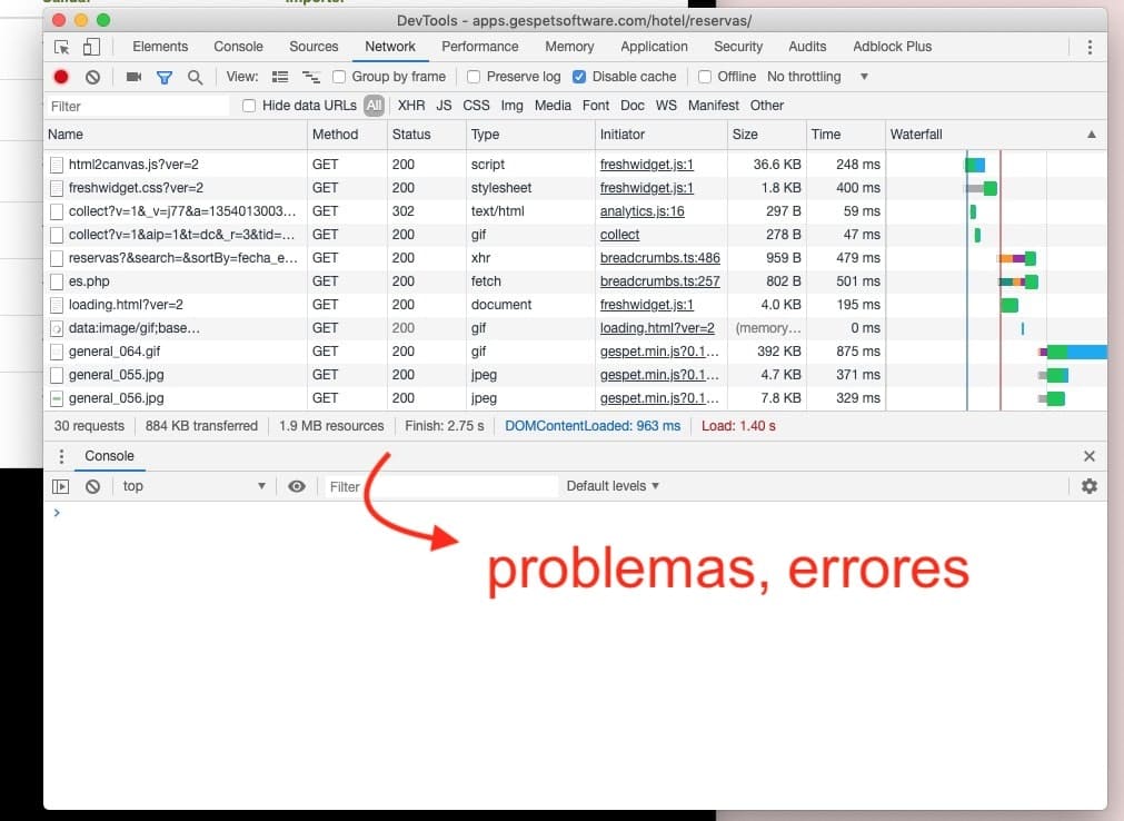 seguridad y protección de datos para software de negocios de mascotas en software para mascotas - consola reportar errores 4