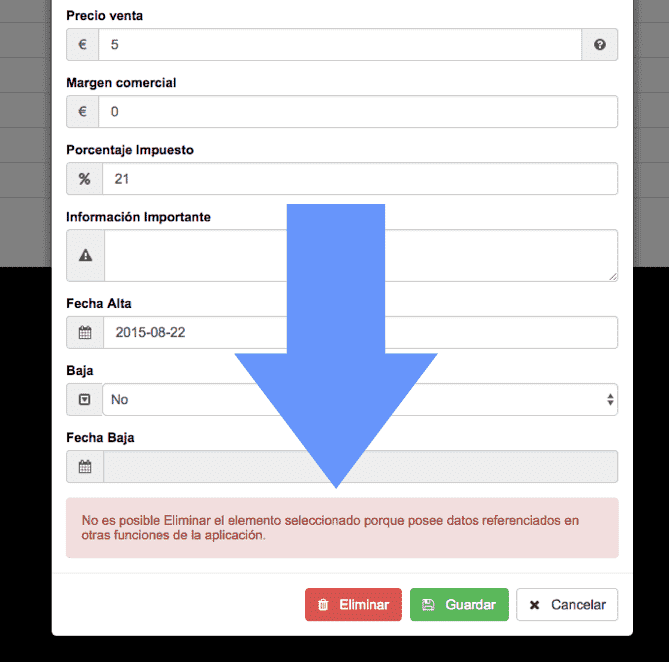 aviso de límite de servicios en software para adiestradores caninos y escuelas de adiestramiento