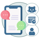 Modeles de messages email et WhatsApp avec remplissage automatique des donnees