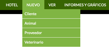 menú para importar clientes, perros y datos en el software de adiestramiento canino
