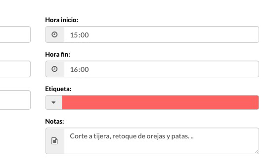 ficha de cliente y mascota en software de peluquería