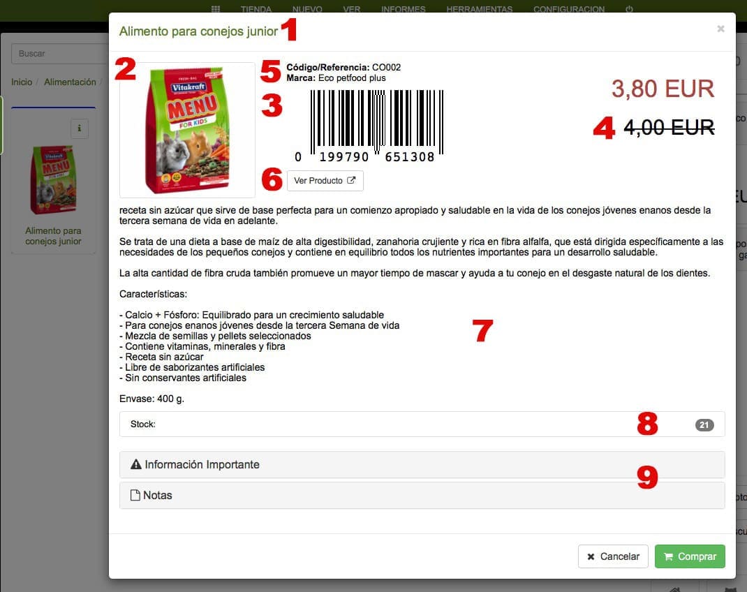 ordenar productos por categorías en tienda de mascotas