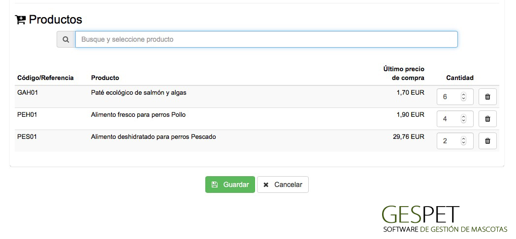 ordenar productos por categorías en tienda de mascotas