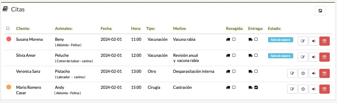 Magic Desk con avisos, citas y recordatorios para negocios de mascotas