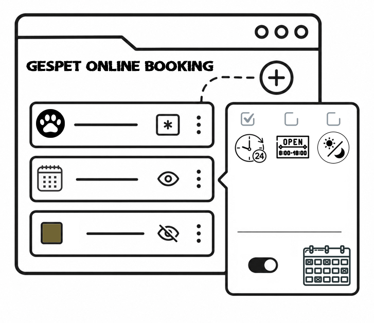 configuration des réservations en ligne pour entreprise animalière