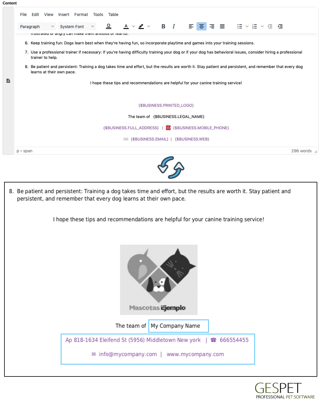 documents gratuits pour animaux de compagnie