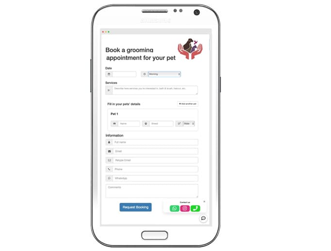dog training online booking calendar
