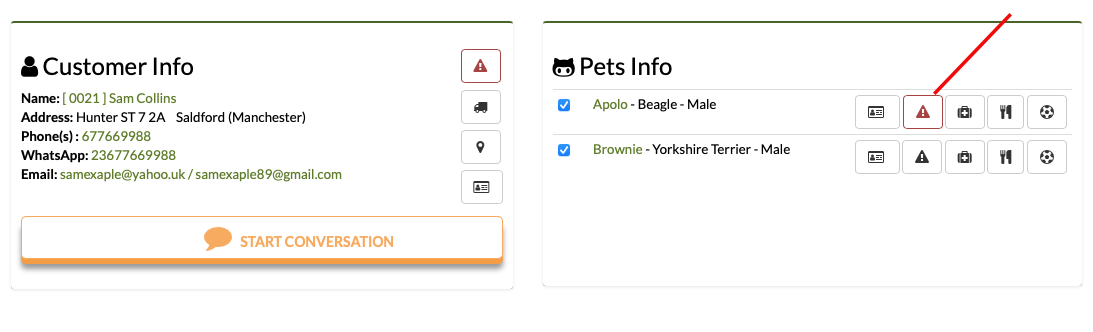 pet grooming schedule and planner