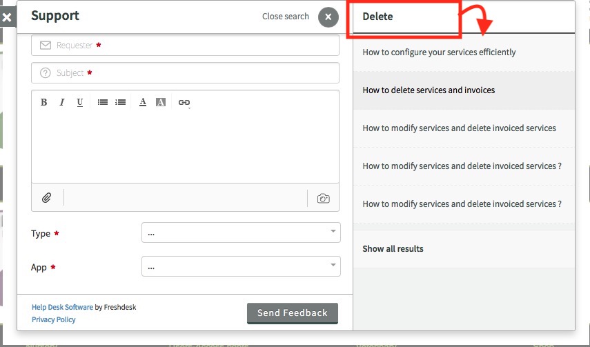 Gespet: training and help screenshot for pet business management software