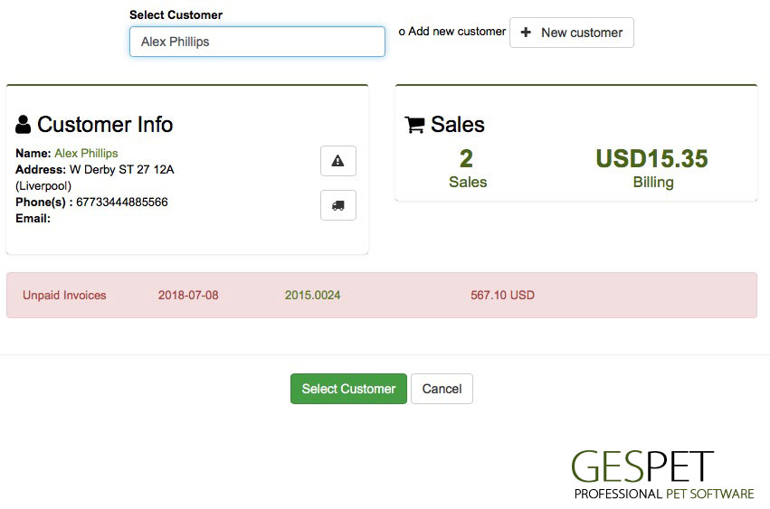 software petshop lealdade do cliente