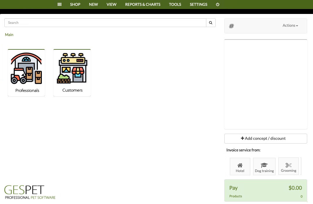 Professional software for Pet Shop with wholesale and retail prices screenshot for pet business management software guides