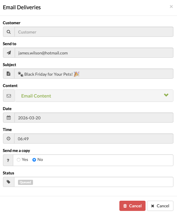 pet hotel software sort customers