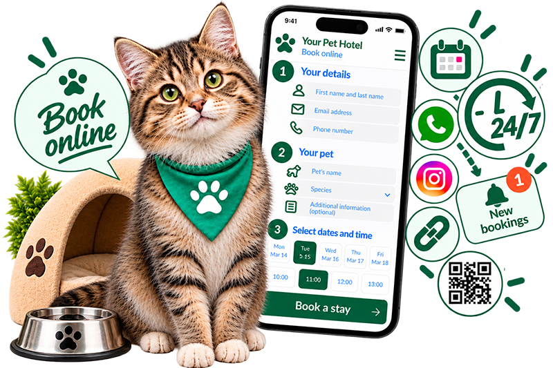 online pet hotel appointment booking