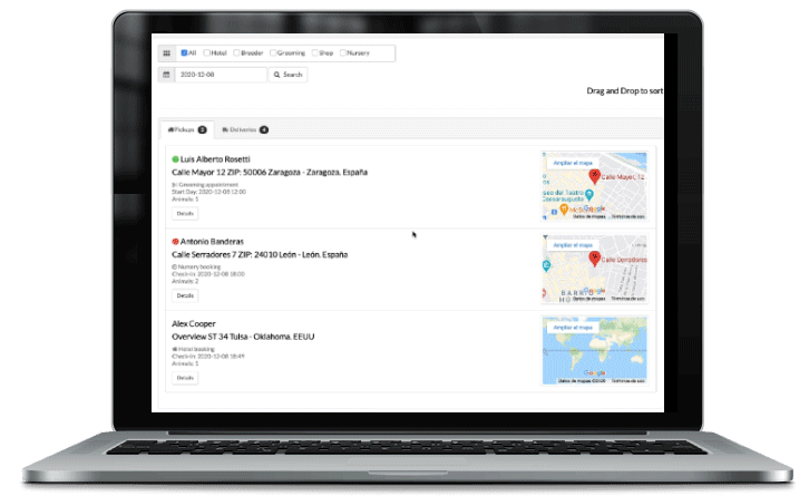 pet transport route planning software for pickups, deliveries and animal transfers