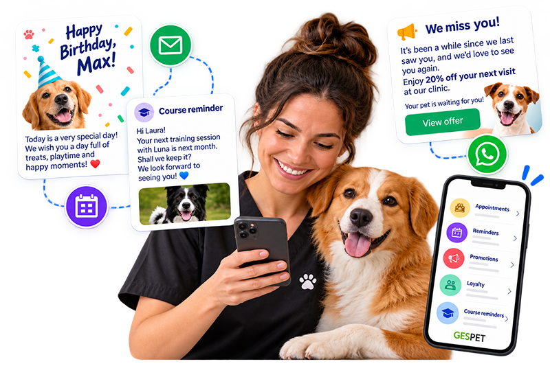 Pet business CRM and marketing software to strengthen customer relationships, increase loyalty and improve customer retention