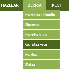 hazleentzako softwarean gurutzaketa edo estalketa berria gehitzeko menua