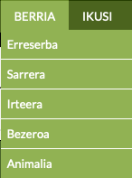 maskoten hotel eta guarderiako menu berria Gespeten