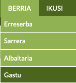 negozioko gastu berria erregistratzeko pantaila