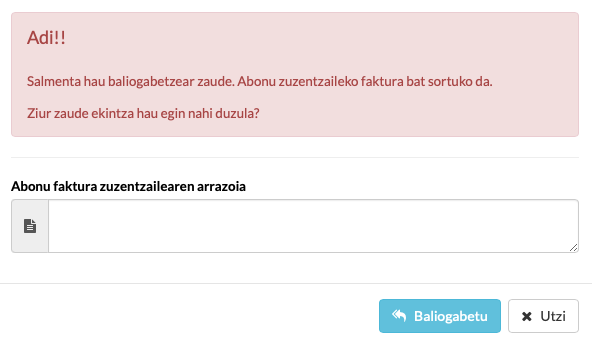 txakurren faktura abonua