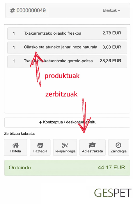 animalien softwarea produktuak eta ile-apaindegia saldu