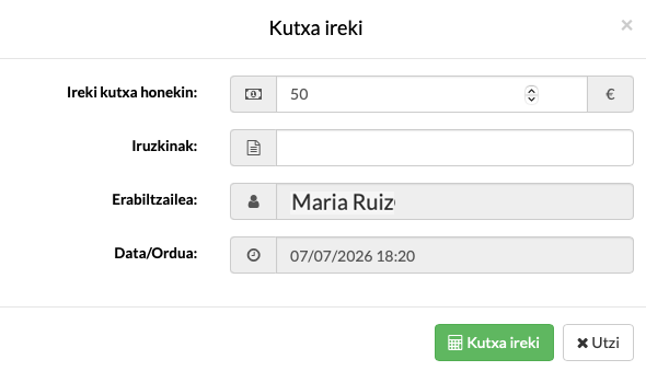 maskota-dendako softwarea iPhonean kutxa irekitzeko