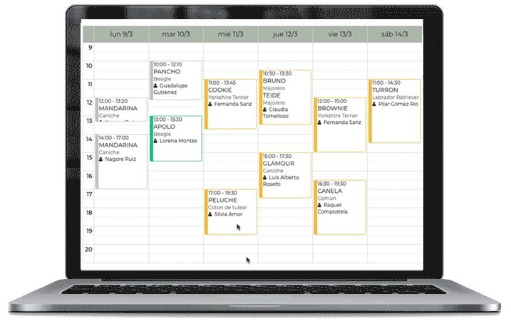 Agenda albaitaria hitzorduak modu errazean antolatzeko