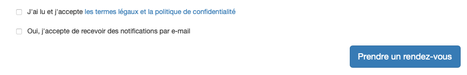 Conditions de confidentialité