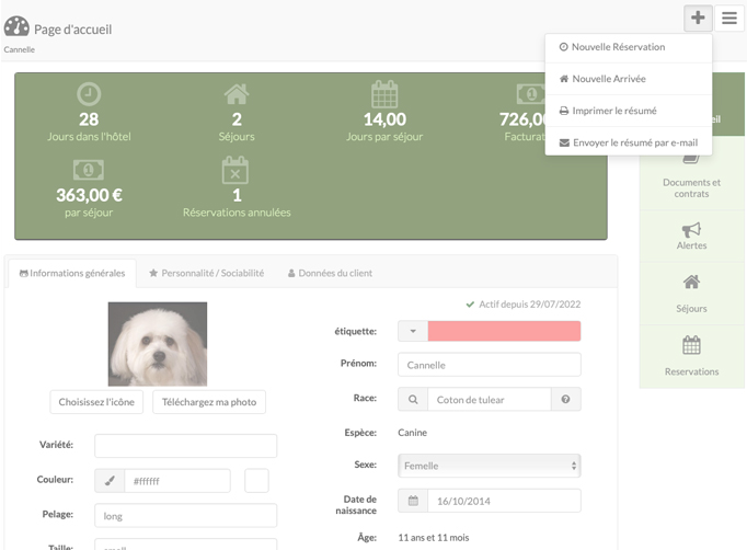 agenda hotel perros