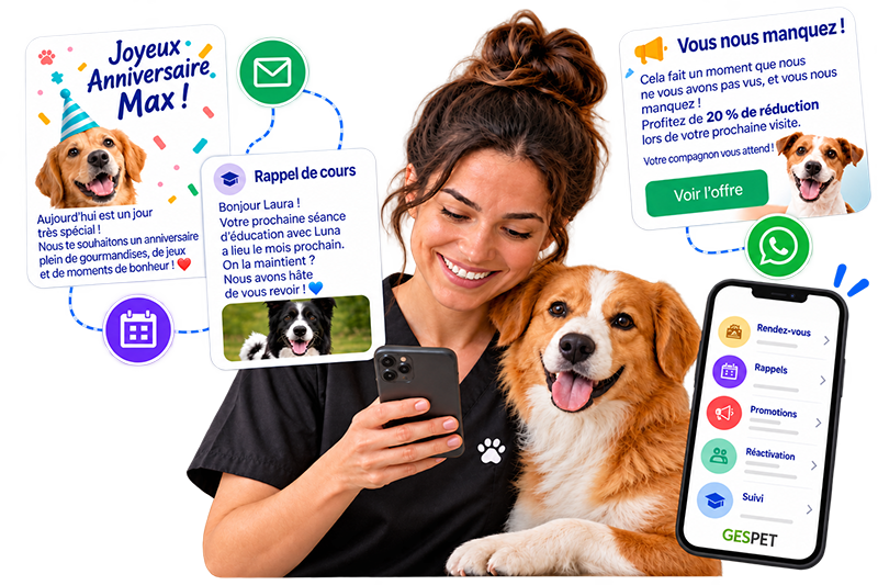 Logiciel CRM et marketing pour professionnels du secteur animalier : renforcer la relation client, développer la fidélité et améliorer la fidélisation