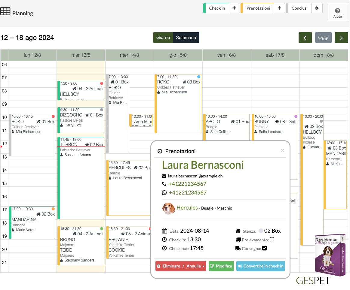 Pianificazione della pensione per animali domestici