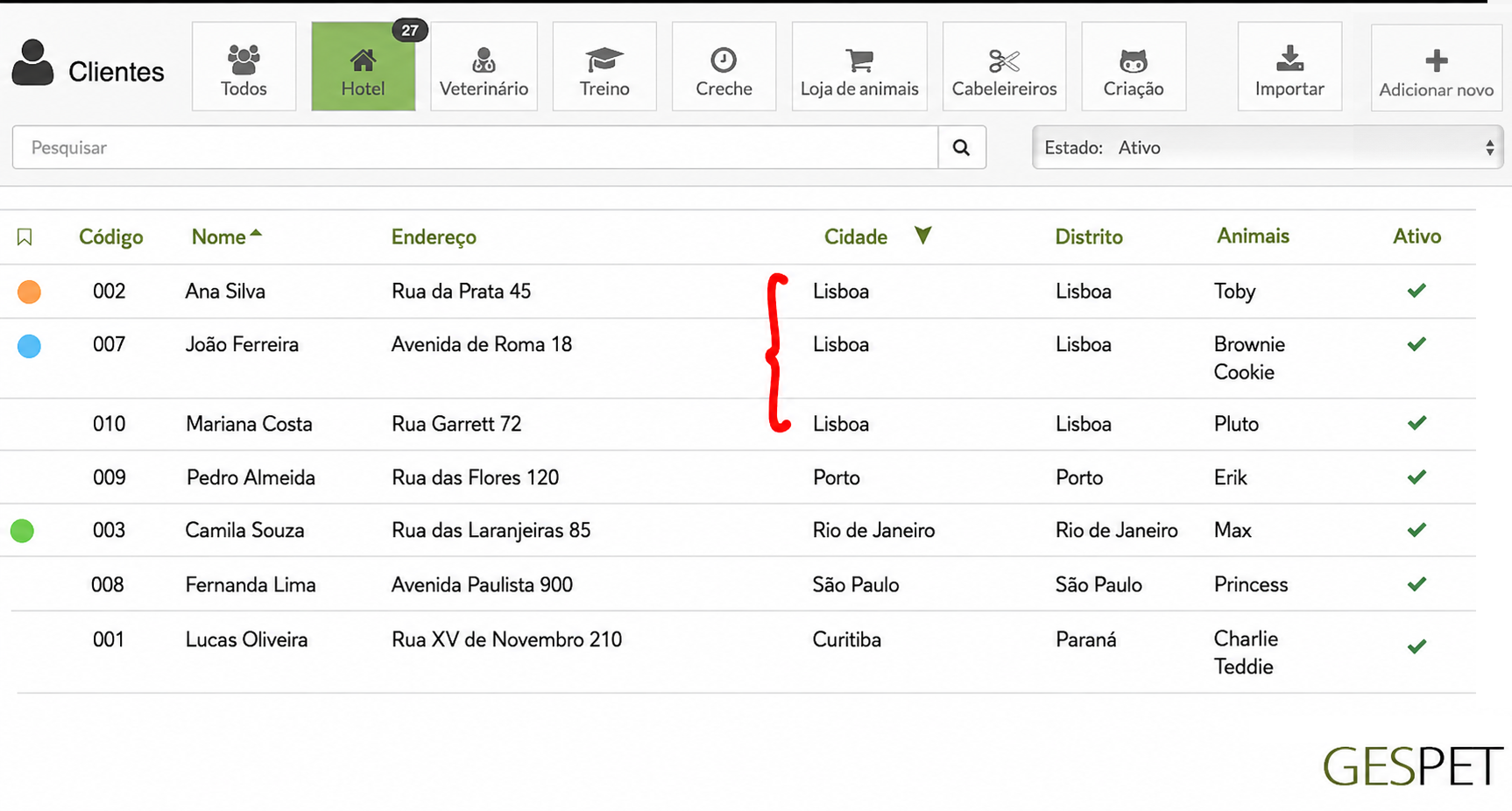 Software veterinário móvel para planear rotas ao domicílio software para veterinários móveis e visitas veterinárias ao domicílio por zona