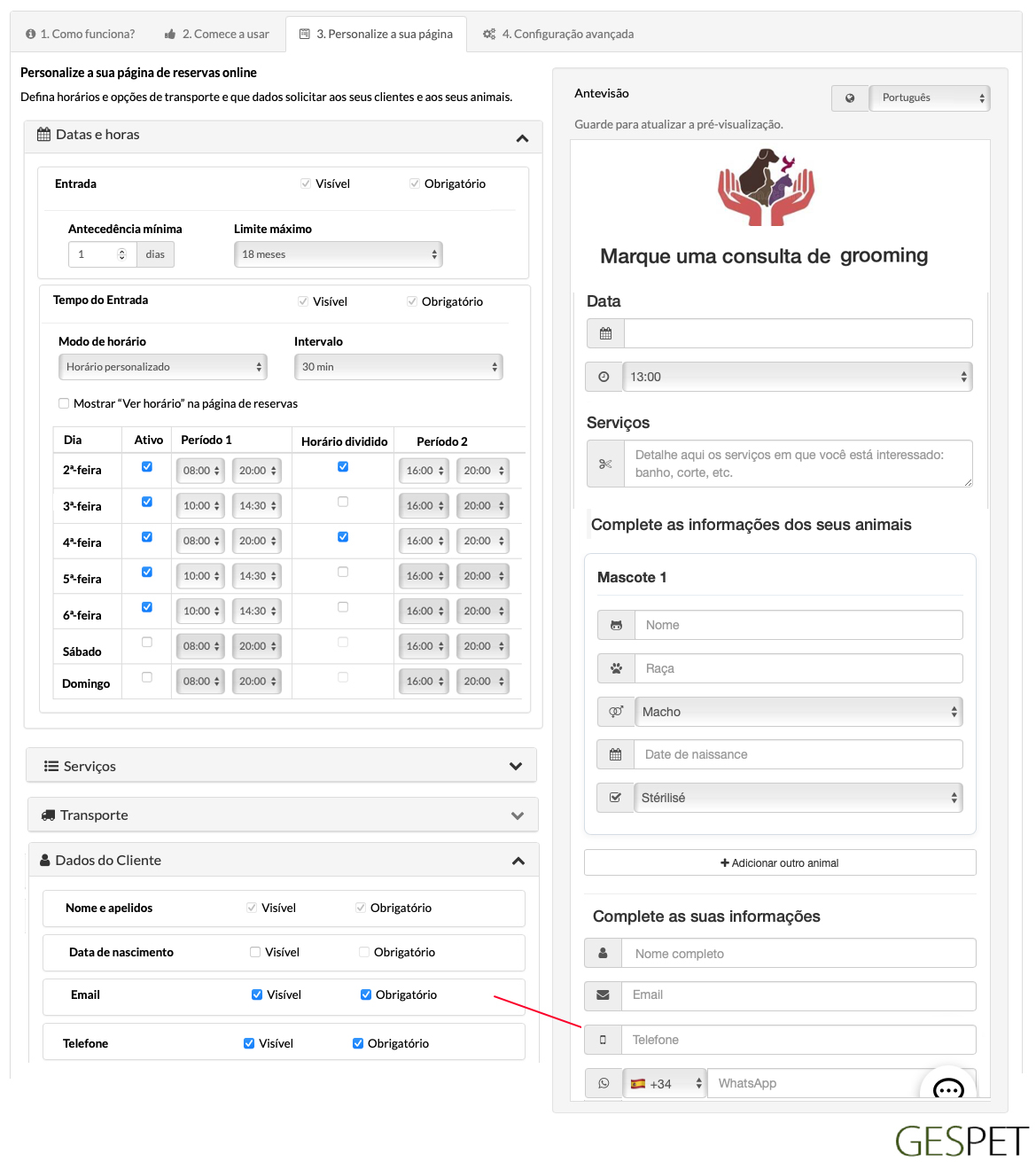 pet grooming online booking software