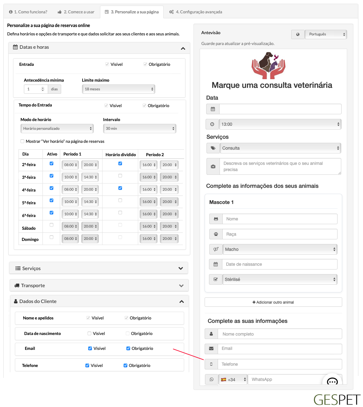 veterinary online booking software